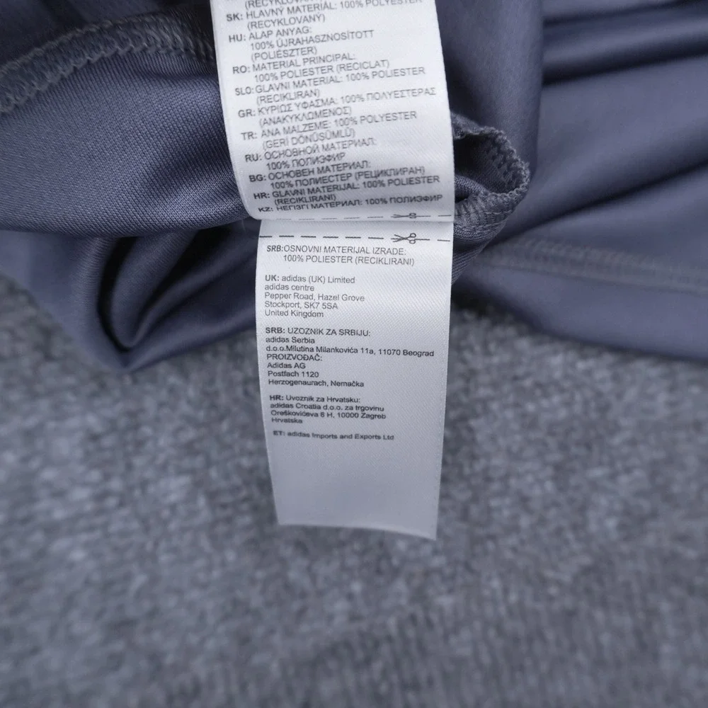 Adidas Polo Shirt Mens XL Grey Danbury Madhatters Hockey Aeroready Performance